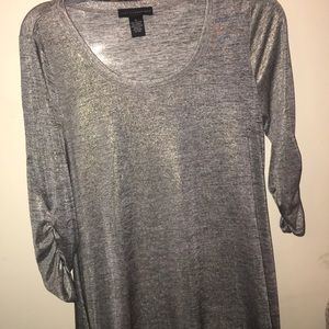 Metallic beautiful shirt.